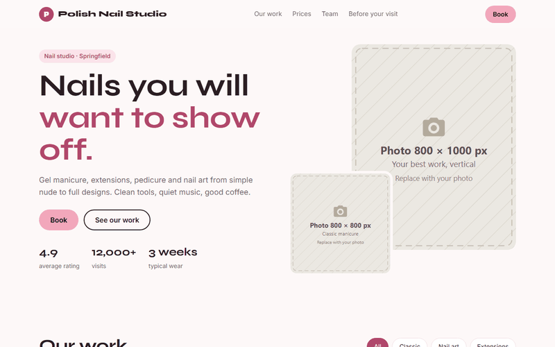 Estudio con portfolio
